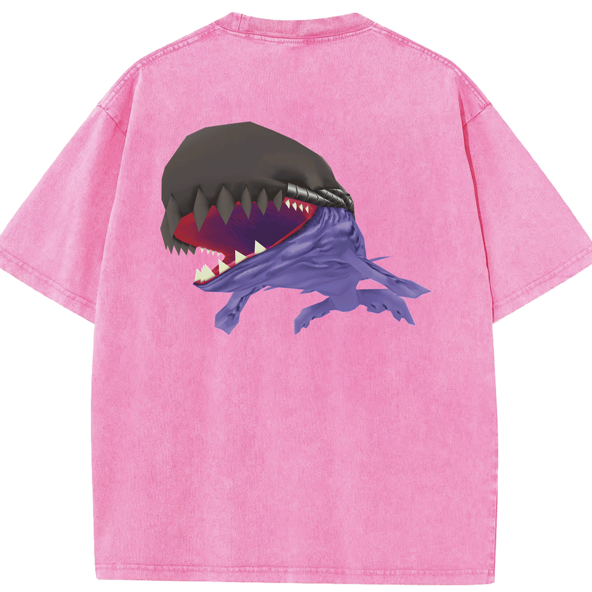 （画像用） Digimon デジタルモンスター/デジモン 綿100% ヴィンテージ風 半袖Tシャツ（背面プリント）